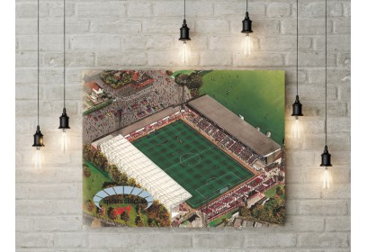Swindon Town FC County Ground Stadium Wall Art Canvas